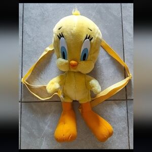 Warner Bros. Yellow Tweety Plush Bag